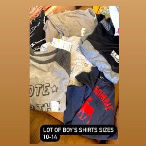 Lot of Boys Shirts! Abercrombie,Cat & Jack, & more